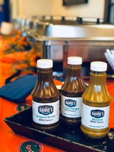 bottles of David's BBQ sauce